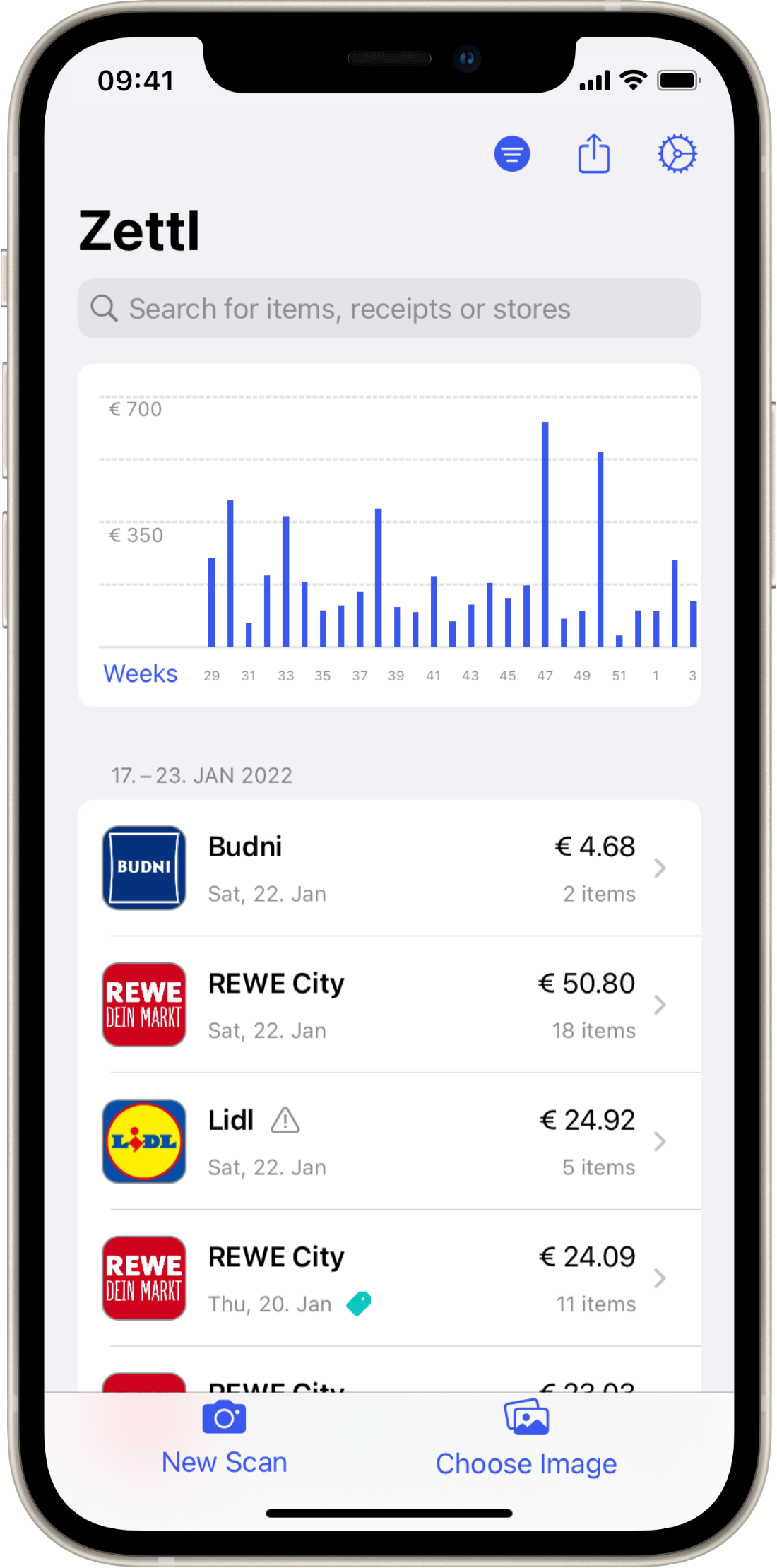 Die Zettl App